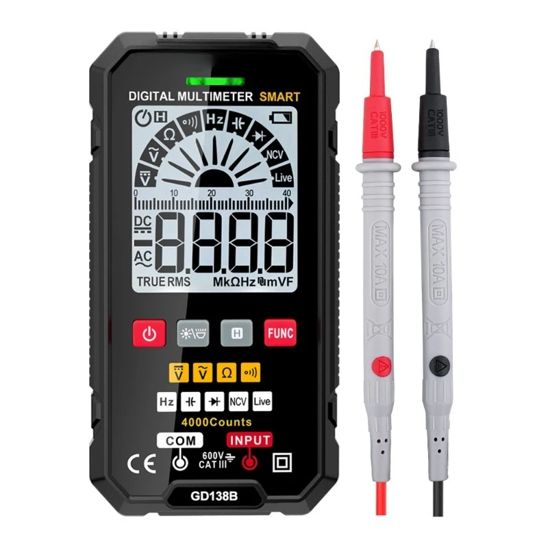 

Intelligent digital multimeter electrician anti-burn maintenance meter multi-function automatic universal meter cross-border