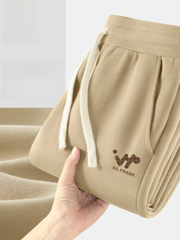 

Мужские спортивные брюки для молодежи, повседневные, весенние, износостойкие, с манжетами, длинные, из смесового хлопка и полиэстера