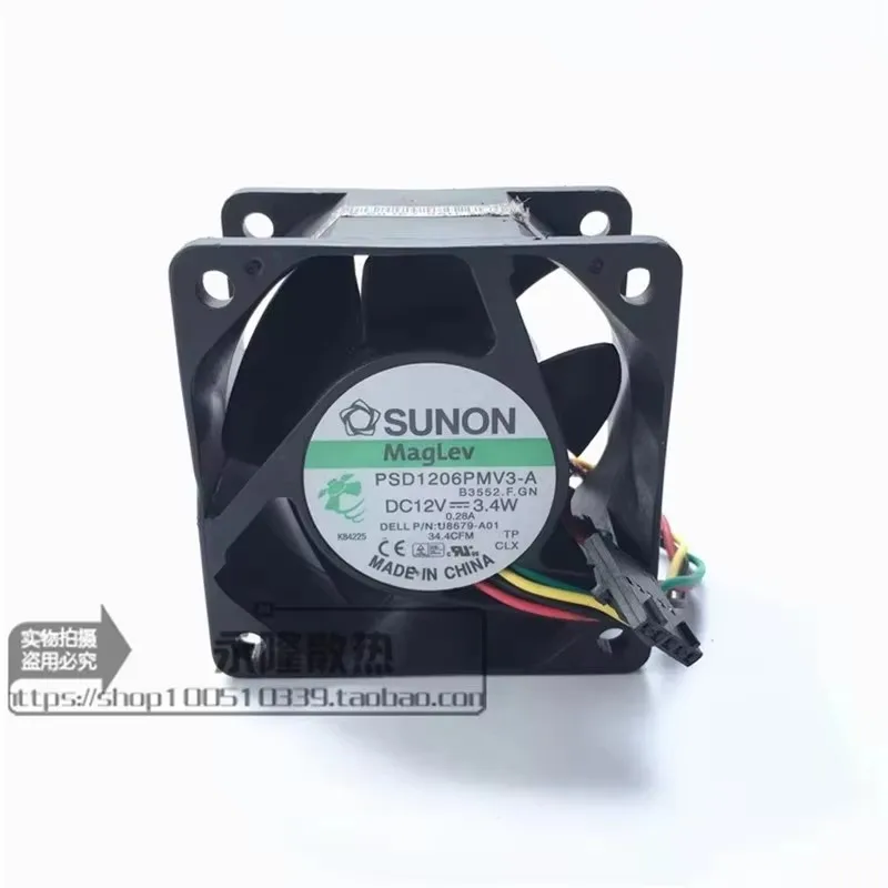 

Original PSD1206PMV3-A 12V 3.4W 6CM 60 * 60 * 38MM chassis Cooling fan