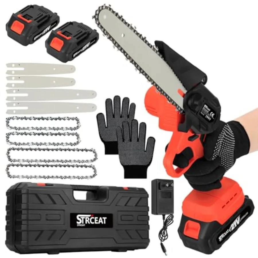 

Mini Chainsaw Cordless8" and 6" inch Mini Chainsaw Cordless Handheld Electric Portable Handheld Small Cordless Saw 2 Batteries