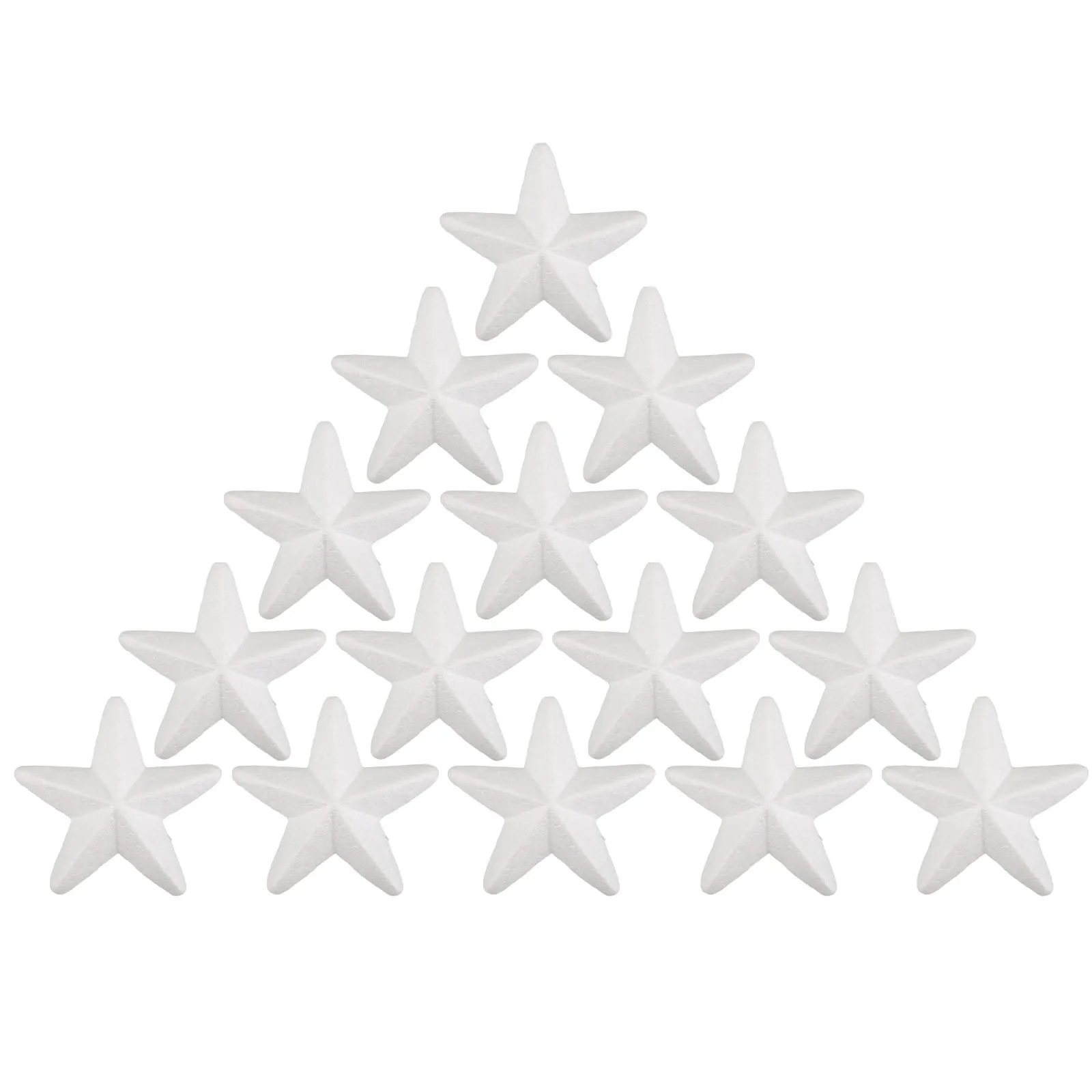 

Star Crafts for Kids 20Pcs White Foam Star Kit DIY Five Pointed Craft Shapes for School Projects Christmas Ornaments