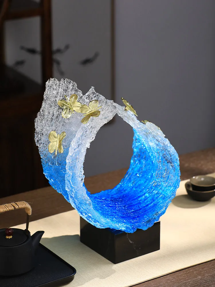 LMM affordable luxury high-end living room entryway with a sophisticated modern office gift decoration