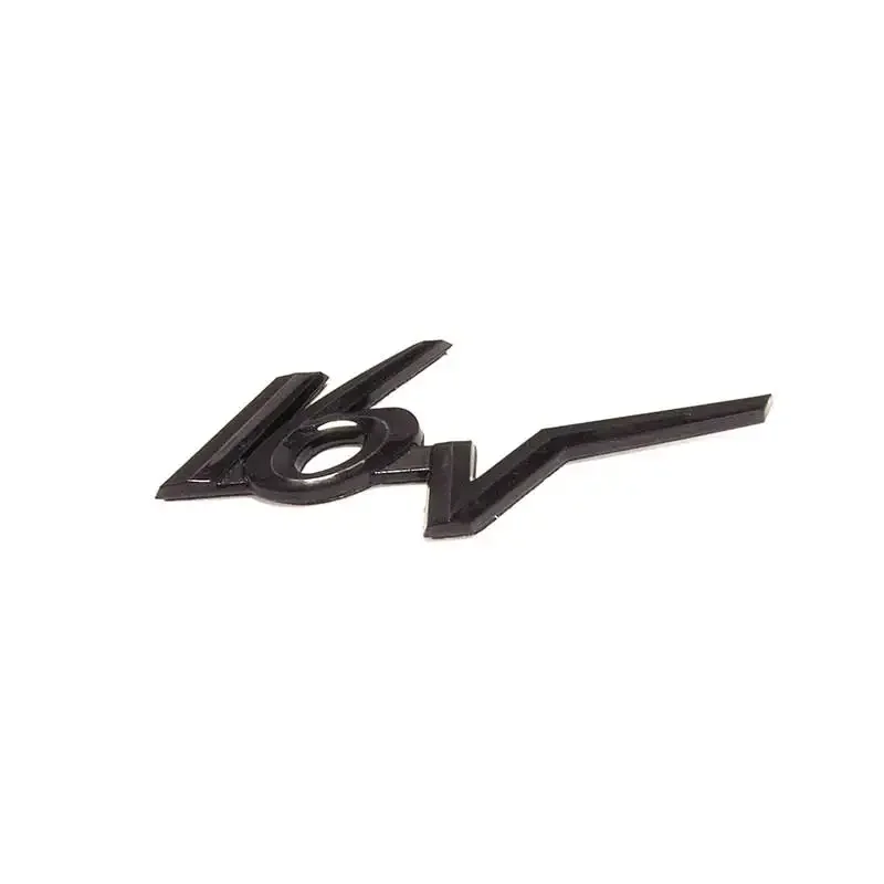 3D Glossy black 16V car emblem badge logo decal auto sticker for volkswagen cadillac chrysler BMW Porsche Galibier Benz