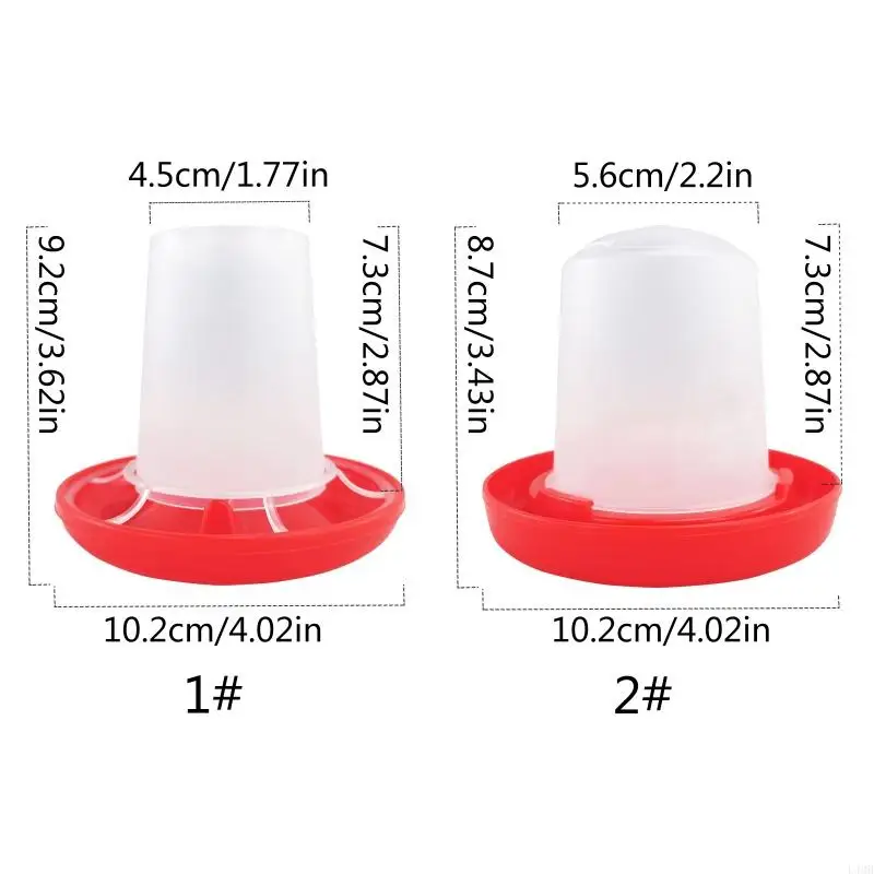 L4MB Chick Waterer Lower Automatic Poultry Không uống nước uống không có chất thải chất thải vật liệu nhựa toàn