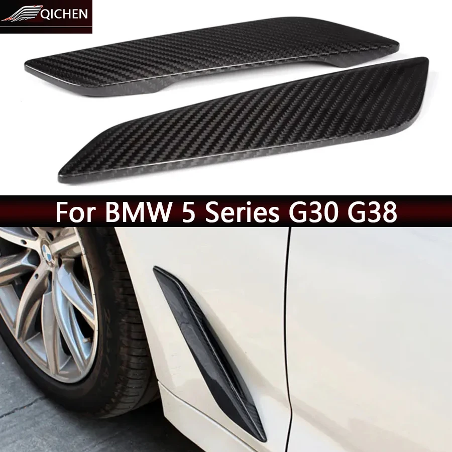 

For BMW 5 Series G30 G38 Carbon Fiber tuyere 2PCS / Set Auto Fender Side Air Vent Outlet Cover Upgrade Car Accessories body kit