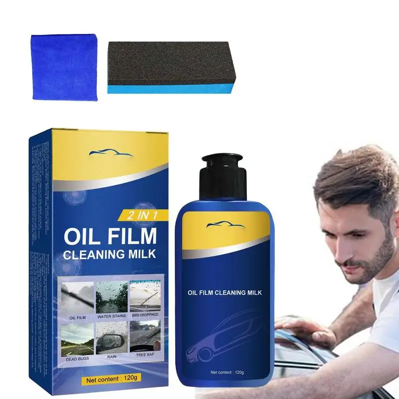 

Auto Window Cleaner 120ml Powerful Nano Glass Oil Film Remover Cleaner Universal Cleaning Liquid With No Damage Portable