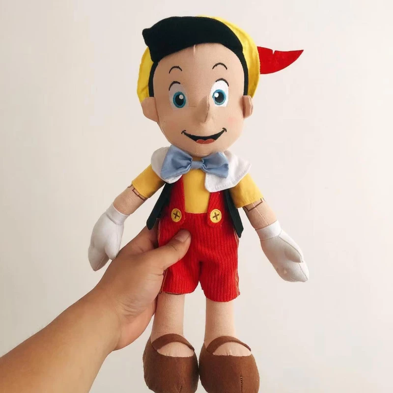 Disney-juguetes de peluche de dibujos animados para niños, marionetas de Pinocho de 40cm, suaves, Kawaii, regalo de cumpleaños y Navidad