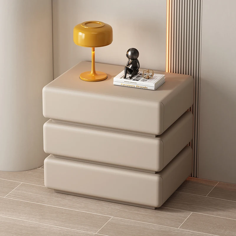 

Nordic Unique Nightstands Design Trendy Simple Modern Style Bedside Table Storage Drawers Mesita De Noche Bedroom Furniture