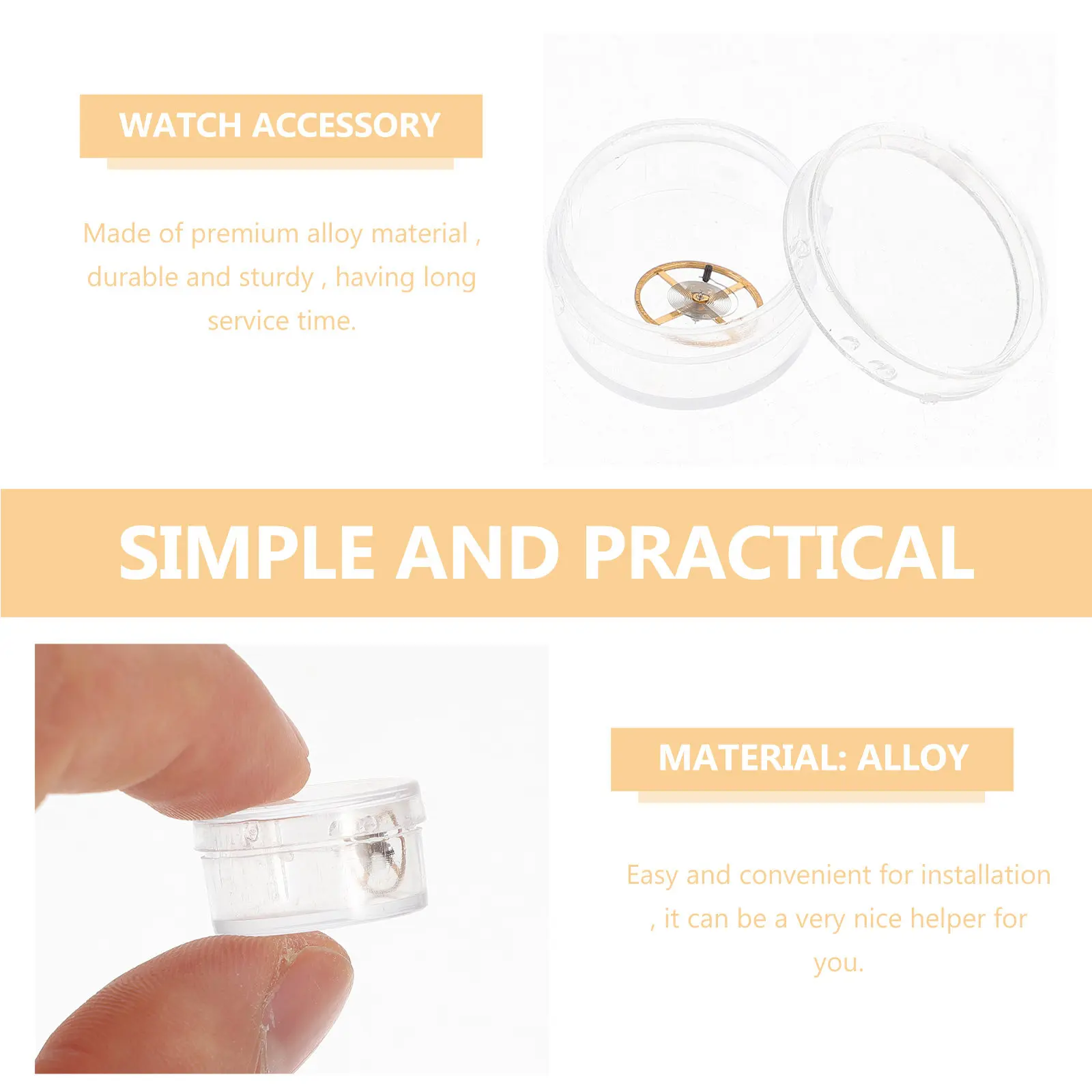 Professional Alloy Balance Movement Part Replacement Accessory for Watch Repair DIY Assembly and Precision Timepiece