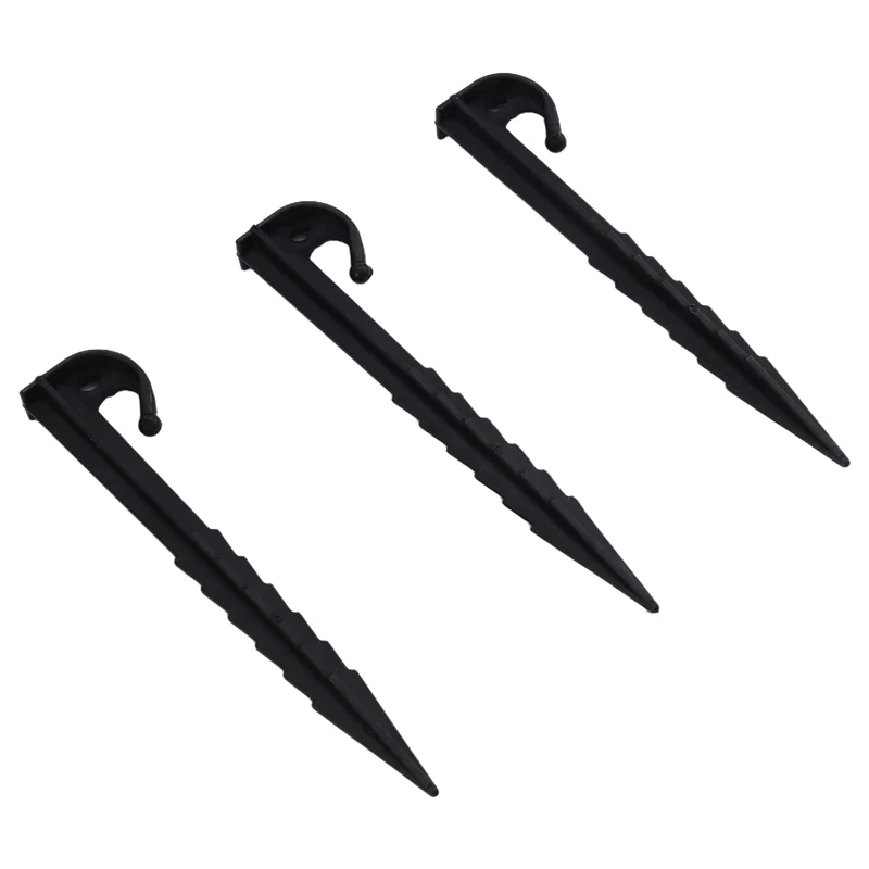 

ABWR-100PCS пластиковые надувные колья 14,5 см, дворовые колья, сверхмощный якорь для сада, уличные надувные украшения, черный
