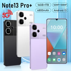 2024 New M6 pro smartphone 5G Pro 7.3-inch Android Dimensity 9200+ 10core dual SIM phone 6800mAh unlocked phones Celulares