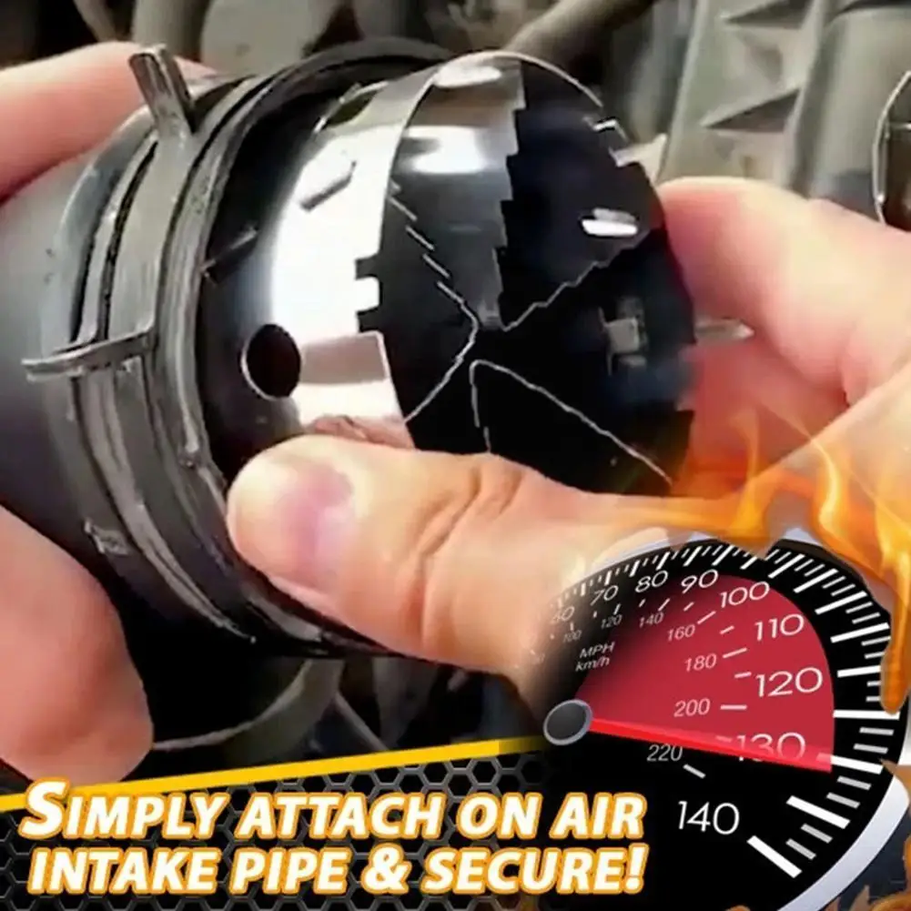 Topspeed Car Turbocharger Adapter Gas Fuel Accelerator Modified Fan Fuel Saver Saver V6n6