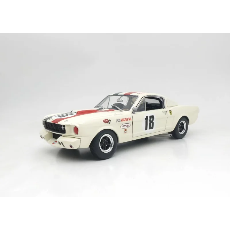 

Diecast ACME 1:18 Scale Ford Mustang Chelby 1965 Gt350r #18 Alloy Car Model Collectible Toy Gift Souvenir Display Ornament
