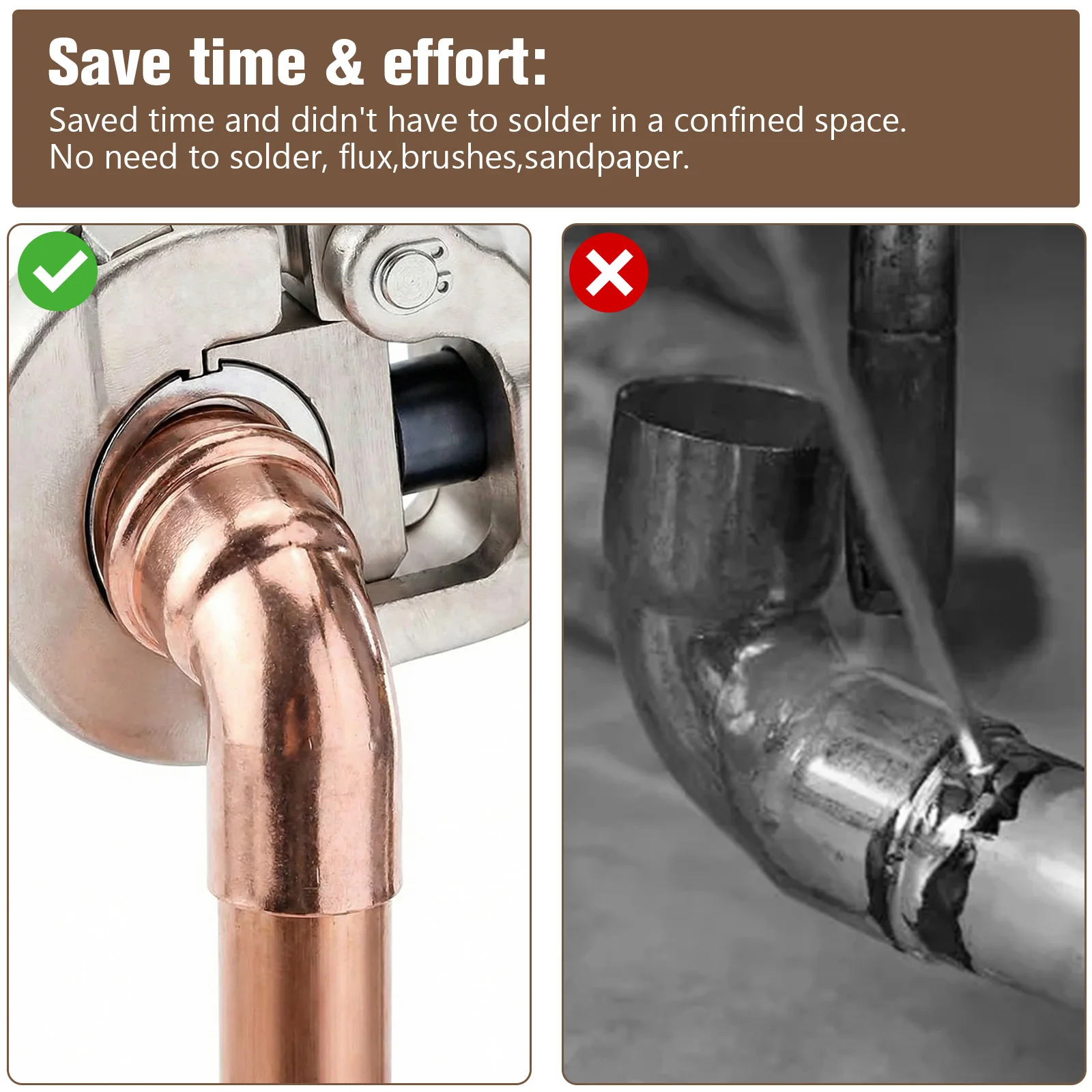 

Сварной соединитель для медных труб, герметичный, многофункциональный, для домашнего водопровода