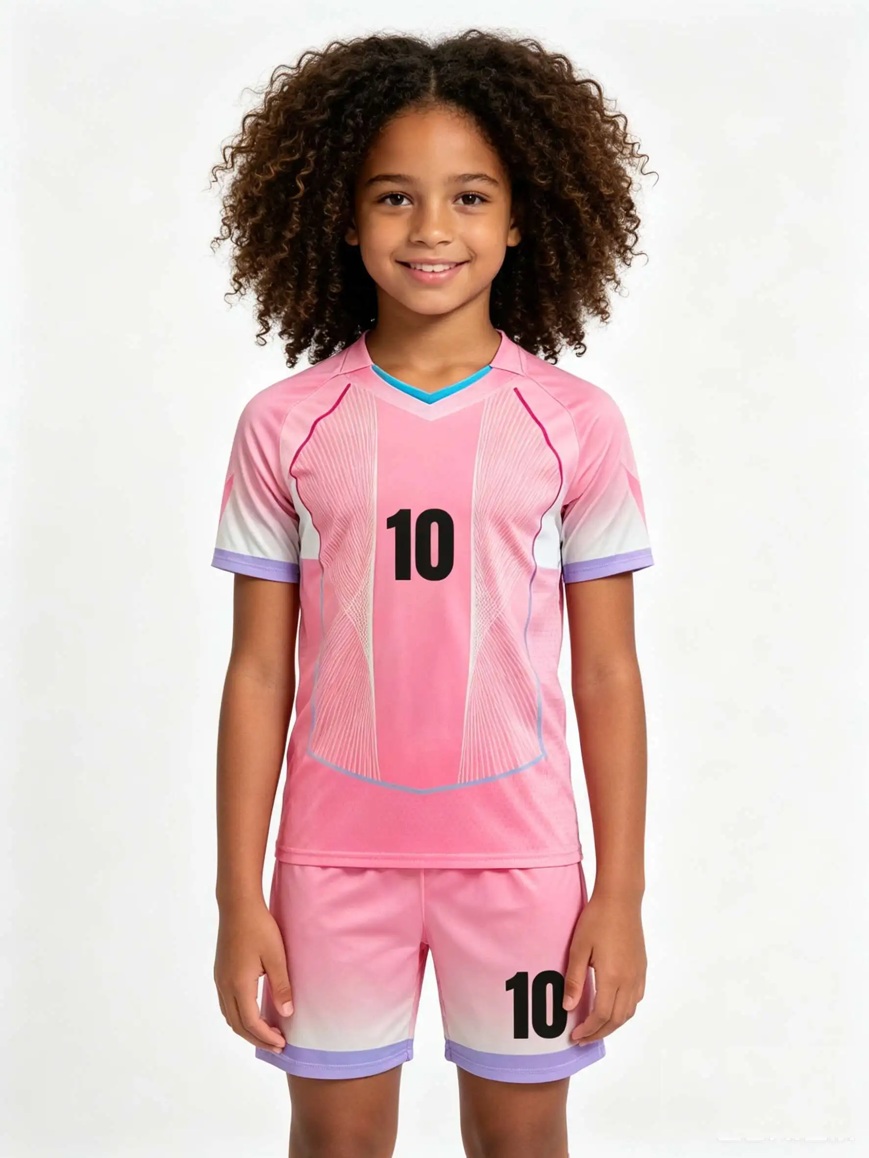 26/27 Unisex Blank Soccer Jersey Set, Kids & Adults Training Uniforms for School Sports, Running & Team Events