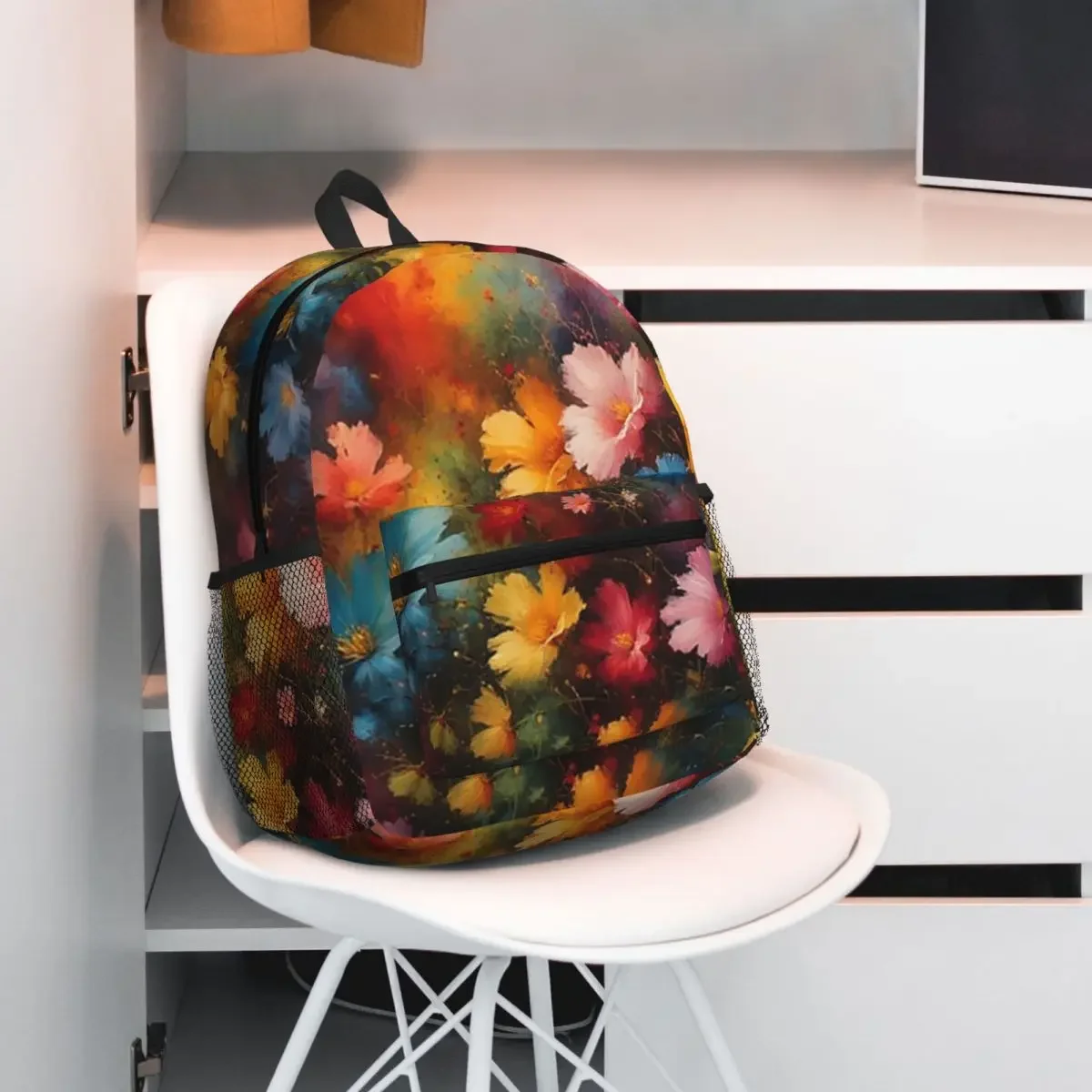 

Рюкзак с абстрактным цветочным рисунком, рюкзак большой емкости, детская сумка для книг, школьная сумка, сумки на плечо для мужчин и женщин