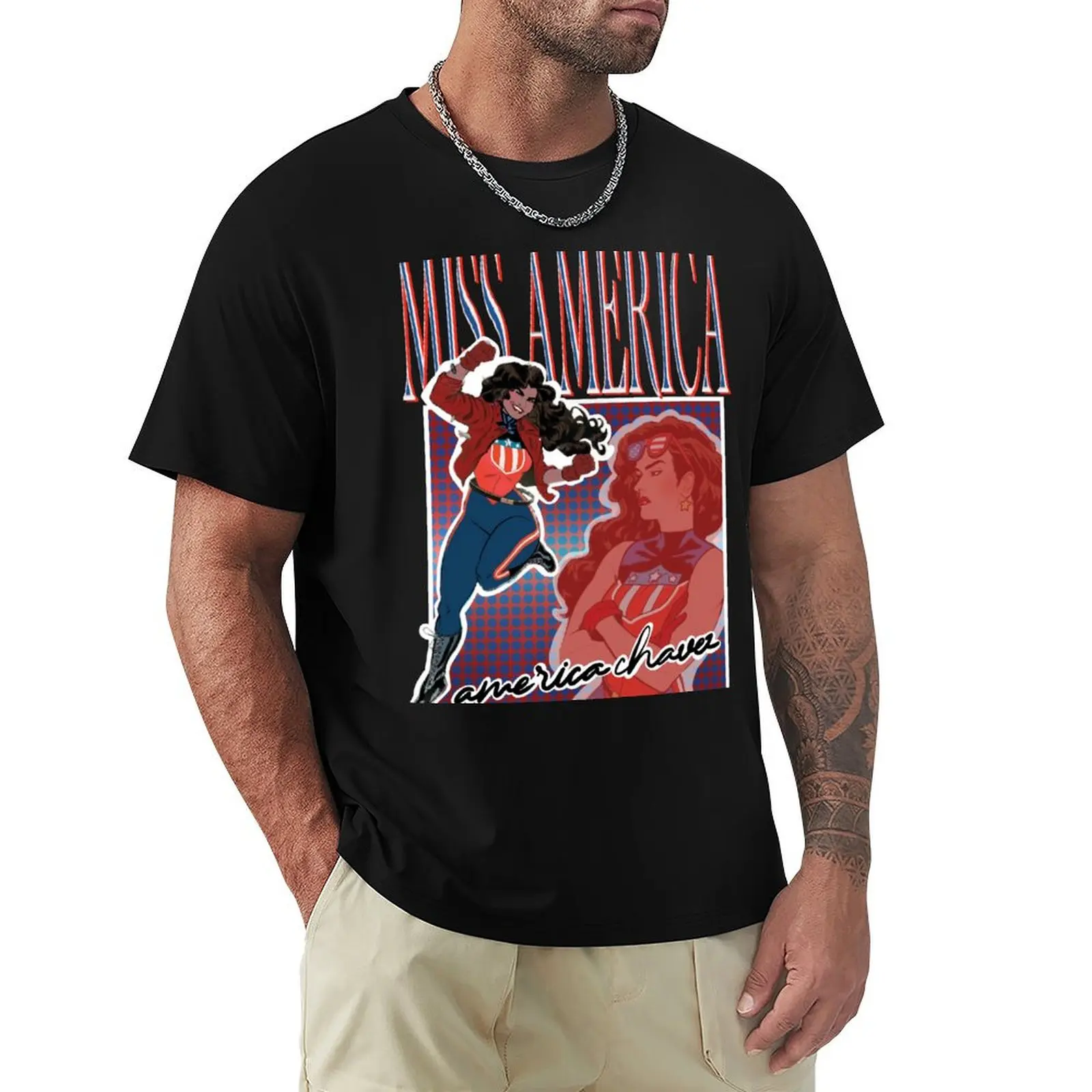 miss america america chavez T-Shirt t shirts with prints T-Shirt