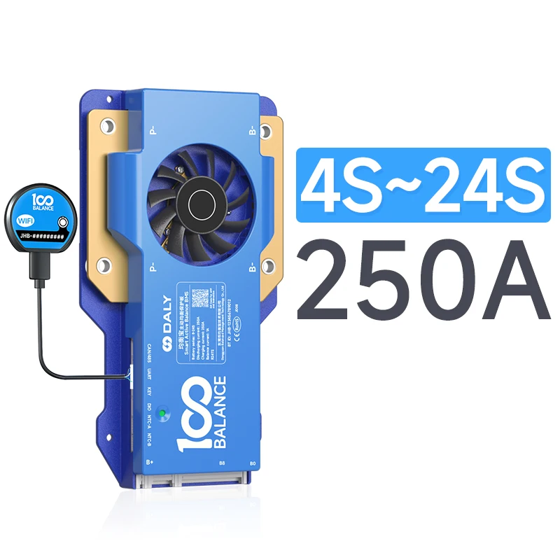 Daly bms 100balance bms wifi bluetooth smart Active balance 4s-24S 40A-500A Lifepo4 Li-ion bms 4s bms lifepo4 100A 200A 250A