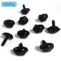 DIY 9/12/15/19mm Flat Bottom Triangle Nose Toy Puppy Bear Nose Accessories Plastic Plushs Snout Animals Nose Plush Accessories