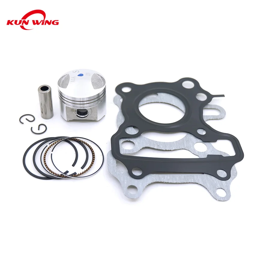 37mm Piston Kit Gasket For SYM Mio 50 Fiddle 2 Jet 4 Allo Cello 50cc Awa XS1P37QMA 13101-A1A-000 13010-A1A-000 4T Engine