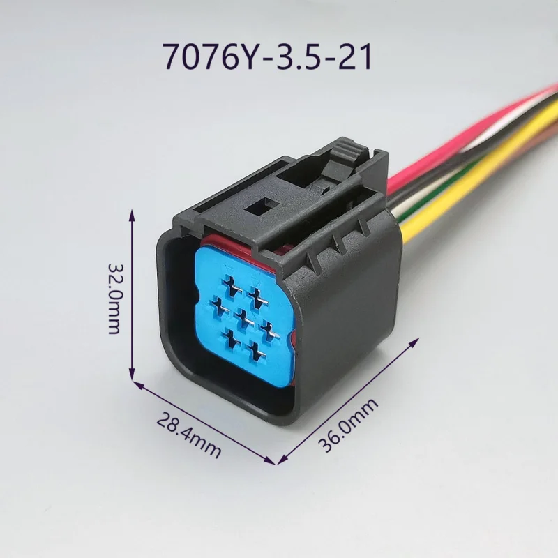 Domestic Waterproof Wiring Harness Connector 7Hole3.5Series Automotive Connector DJ7076Y-3.5-21