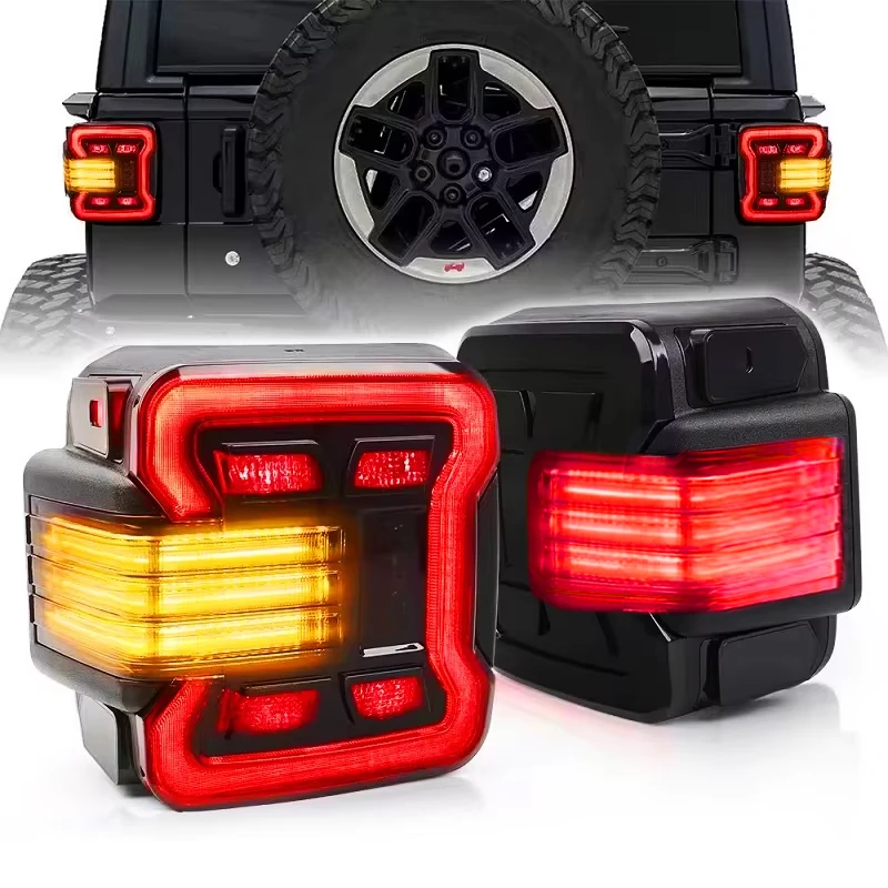 

Z-TOYO 2PCS LED Taillights Euro Version LED Tail Lights Reverse Brake Running Turn Signal For Jeep Wrangler JK 2007-2017