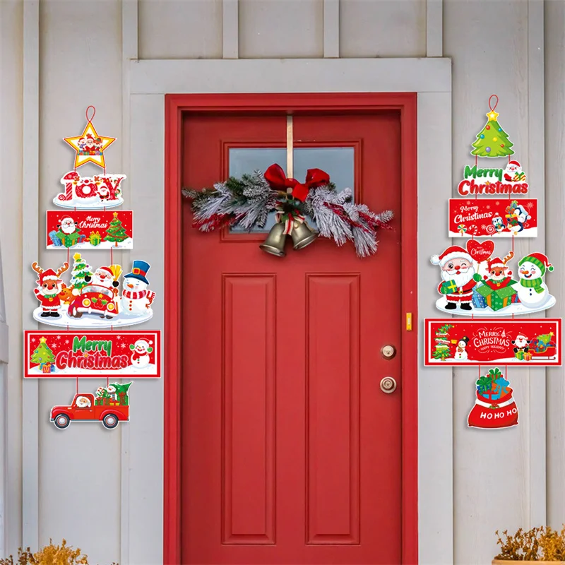 2/3SETS Door Hanging Durable Interesting Christmas Decoration Christmas Tree Ornaments Decorative Festive Hanging Ornaments