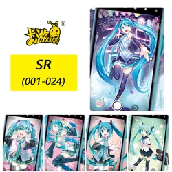 Kayou SR (001-024) series Collection card Anime characters Hatsune Miku Kagamine Rin Bronzing flash card Game toy Christmas gift