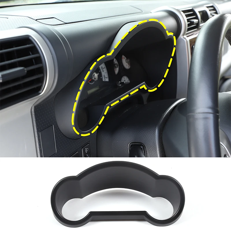 

For Toyota FJ Cruiser 2007-2021 ABS Matt Black Car Dashboard Decorative Frame Sticker Car Interior Protection Accessories