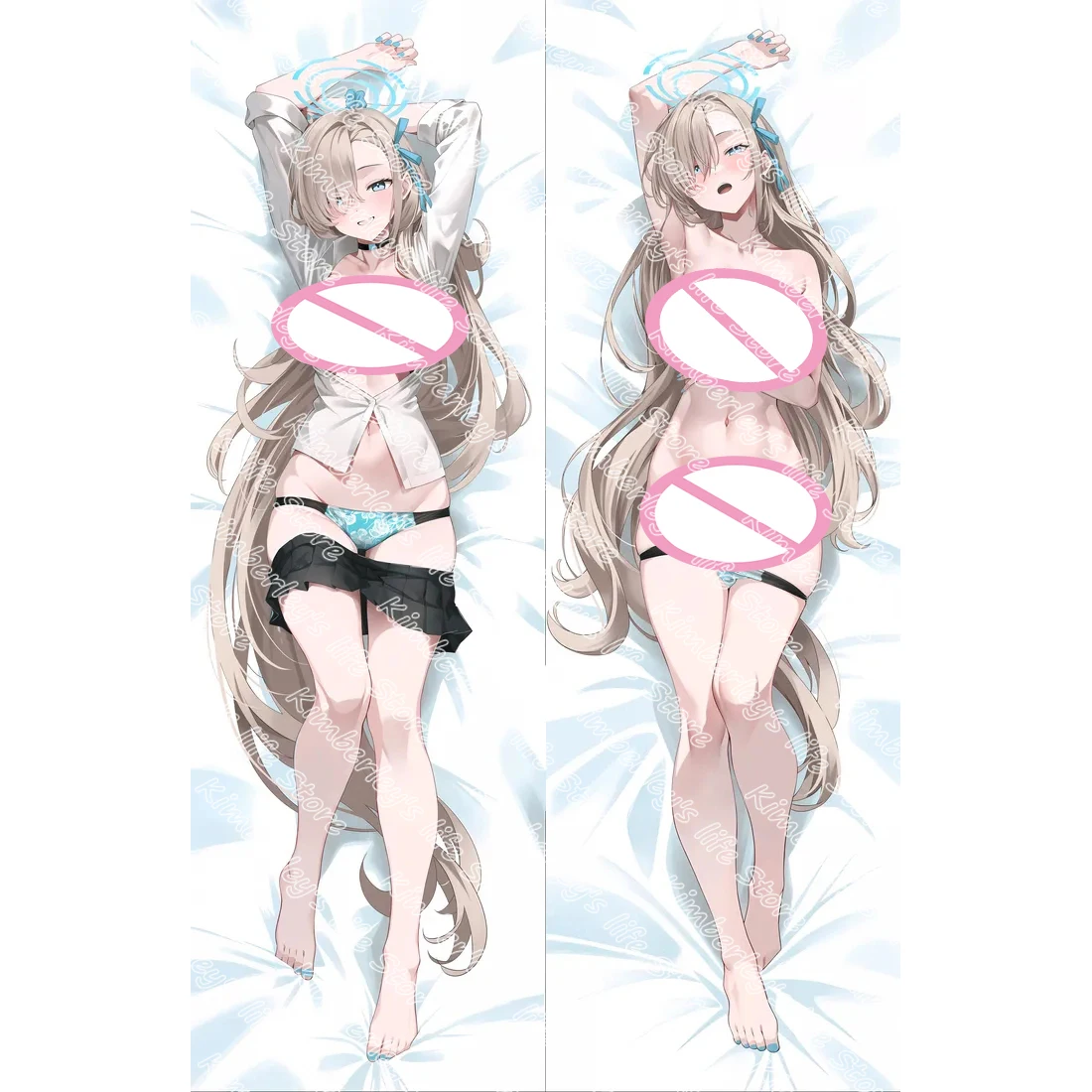

Anime Blue Archive Ichinose Asuna Dakimakura 2-Side Print Pillowcase Hing Body Cushion Cover Otaku Waifu