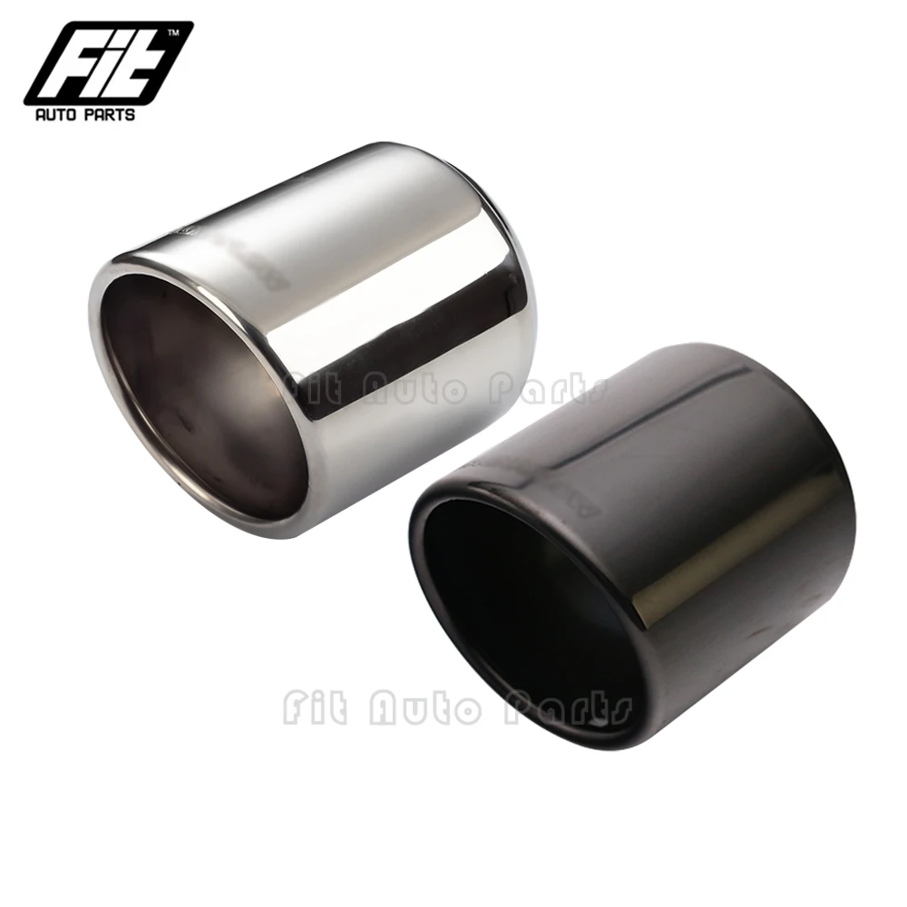 

1pcs 63mm-102mm Universal Car Exhaust Muffler Pipe rolled Exhaust Tips Muffler Pipe Stainless Steel For mini