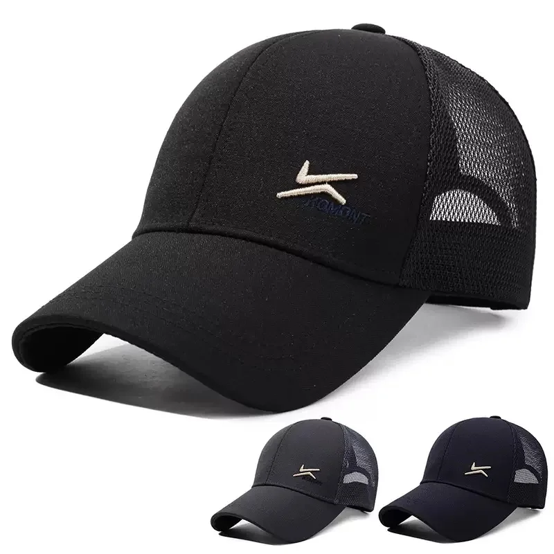Unisex Two Hook Embroidery Baseball Caps Unisex Simple Solid Sunshade Cap Men Outdoor Adjustable Casual Sunscreen Hat