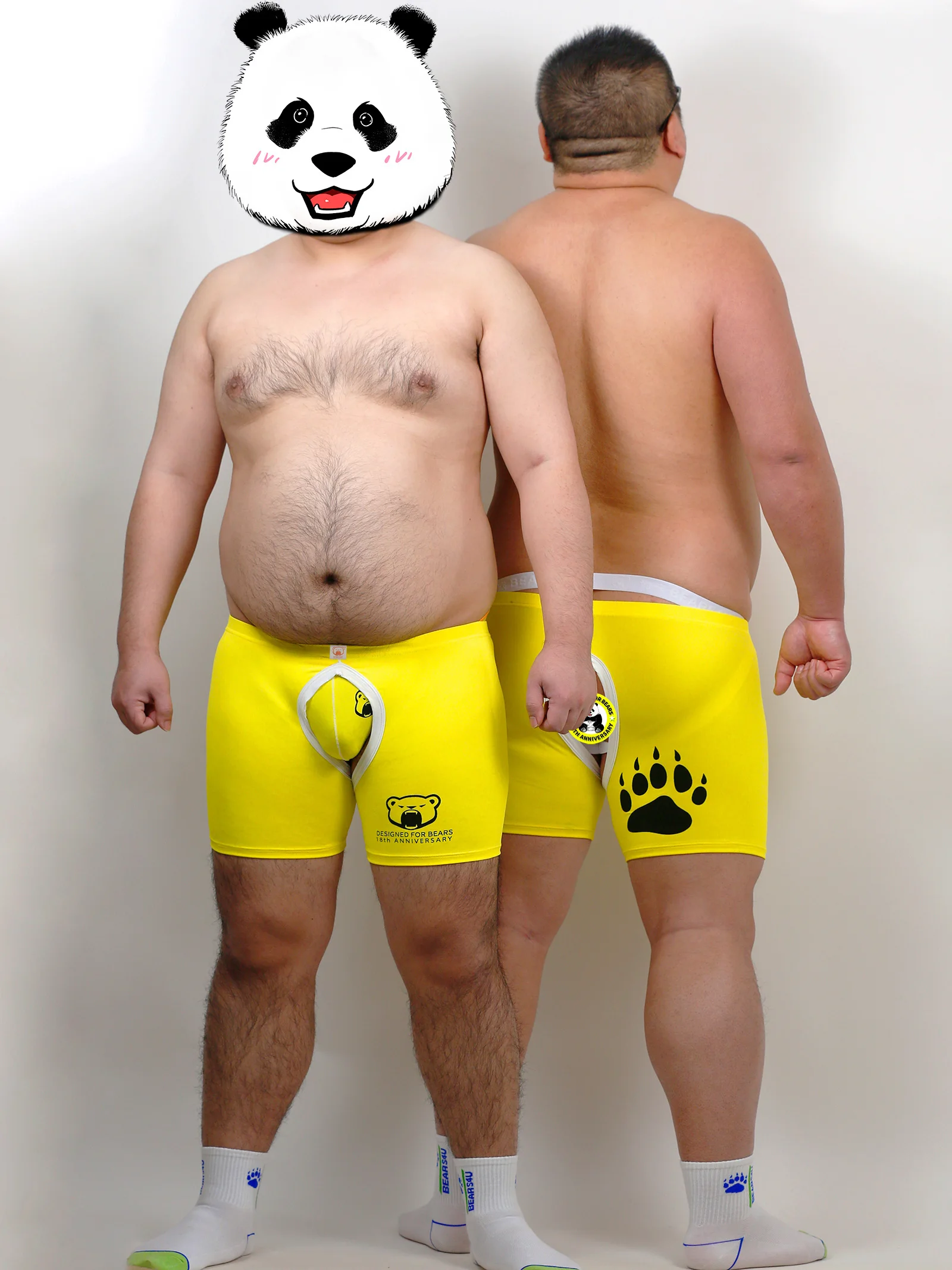 

Новые поступления, 1 комплект, 3 шт., нижнее белье Bear Gay Proud, 1 боксерские шорты Bear Claw Paw Expose Buttocks Crotch, 2 сексуальных жодака, M L XL 2XL