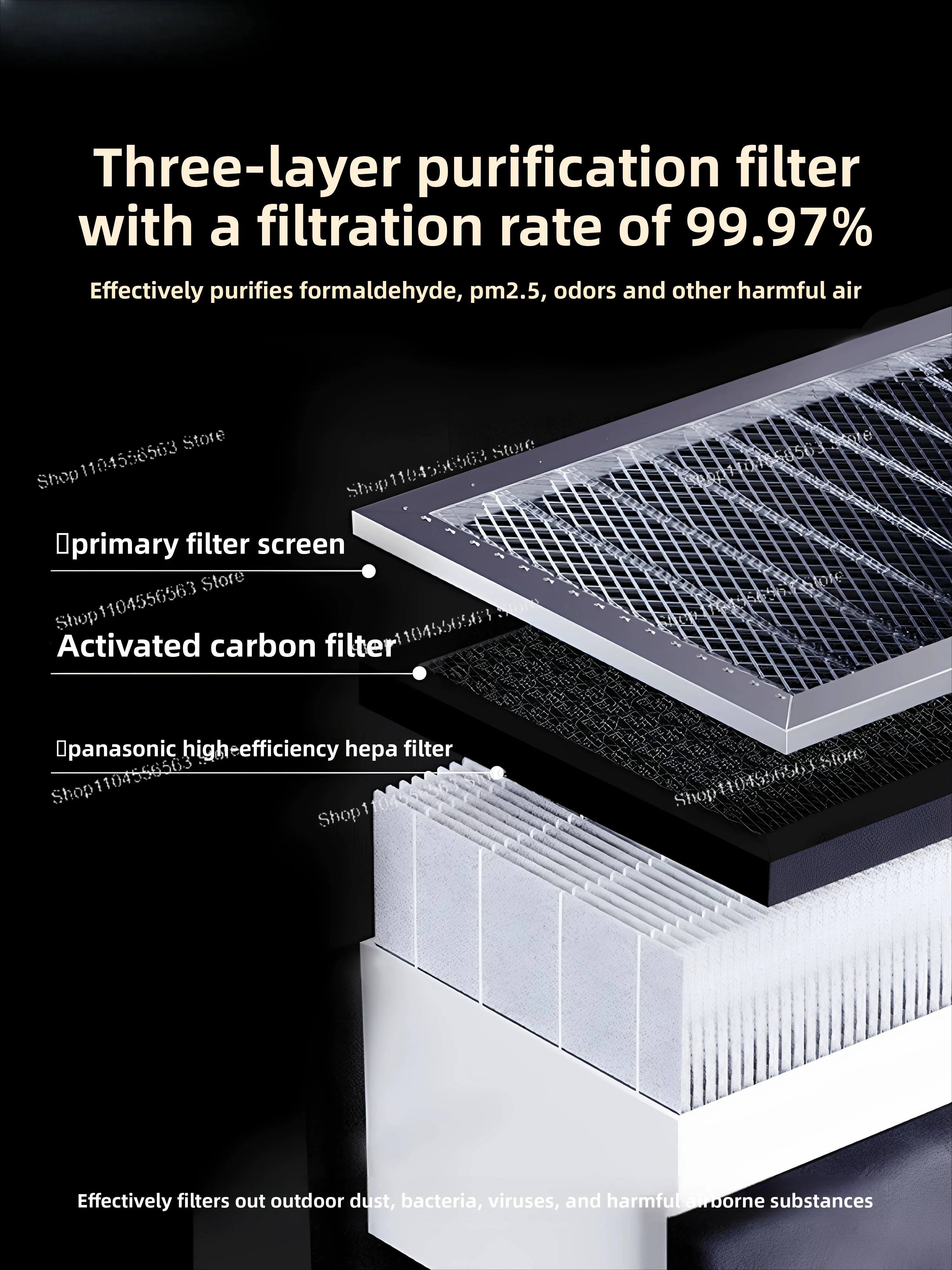 Outdoor wall-mounted full heat exchanger fresh air system two-way flow ventilation integrated machine