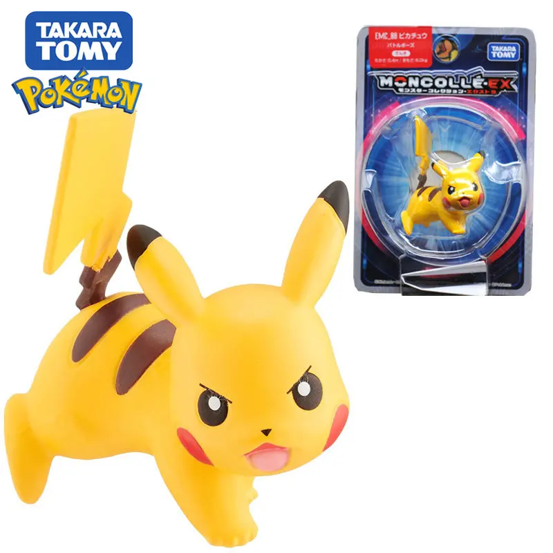 

TAKARA TOMY Pokemon MC08 Sun and Moon EMC Combat Pikachu Original Doll Action Figures Collect Ornaments Toy Kids Birthday Gift