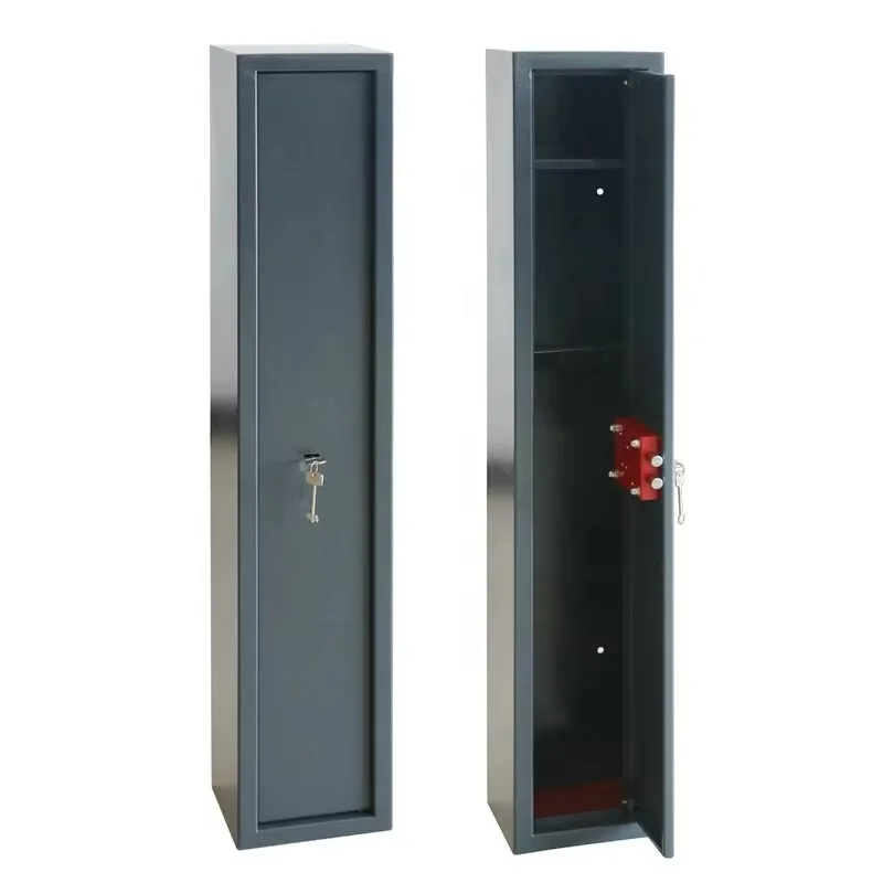 Simple Mechanical Lock Metal Storage 3 Pieces Long Gun Cabinet Safe Box Various Colors Available Home & Office Use