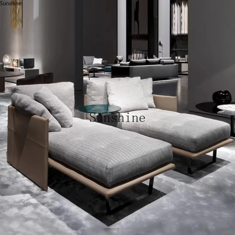 

Nordic princess recliner single sofa bedroom simple fashion fabric beauty couch