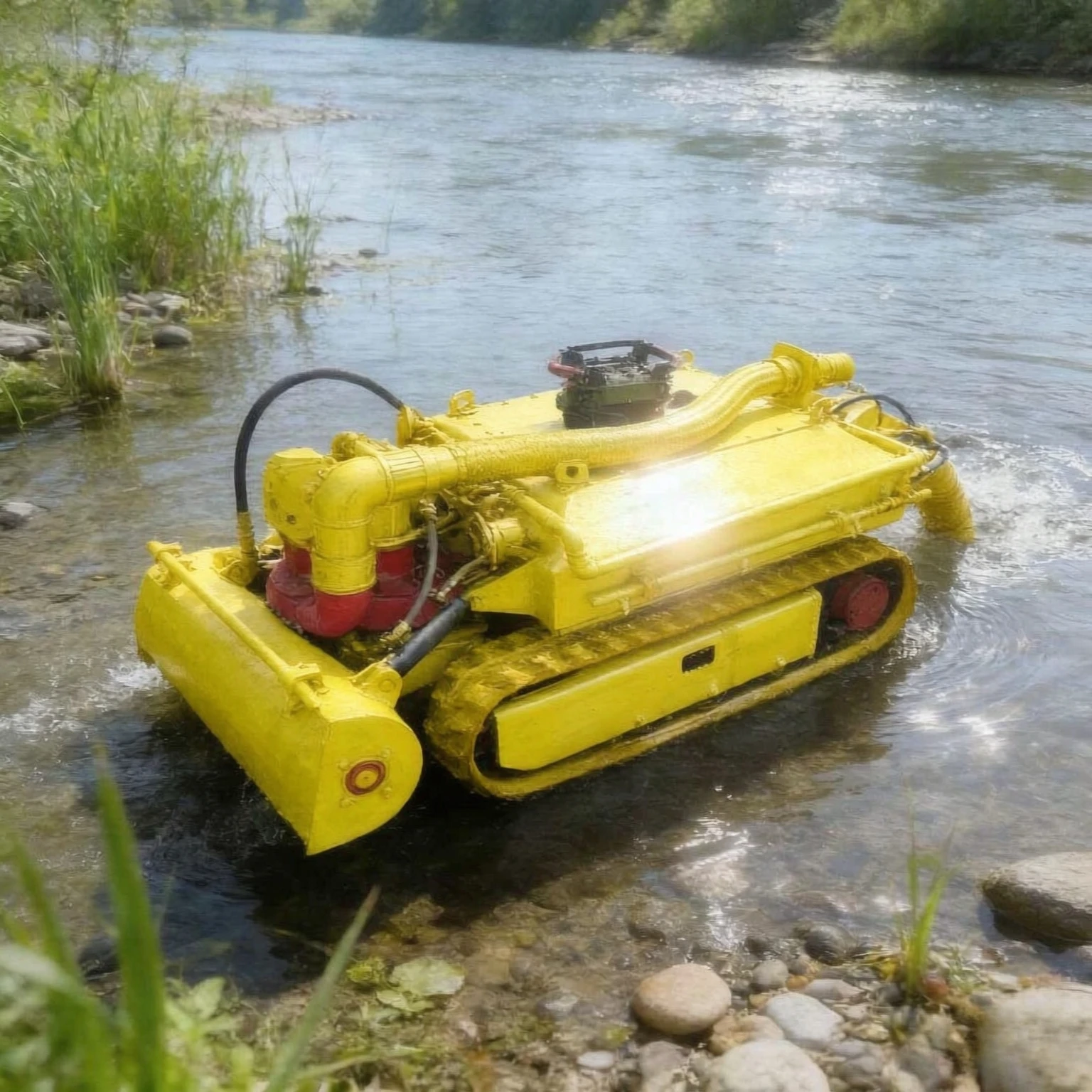 Factory Price Underwater Dredging Robot Remote Controlled Dredging Robot Underwater Cleaning Machine Harbor Dredging Equipment