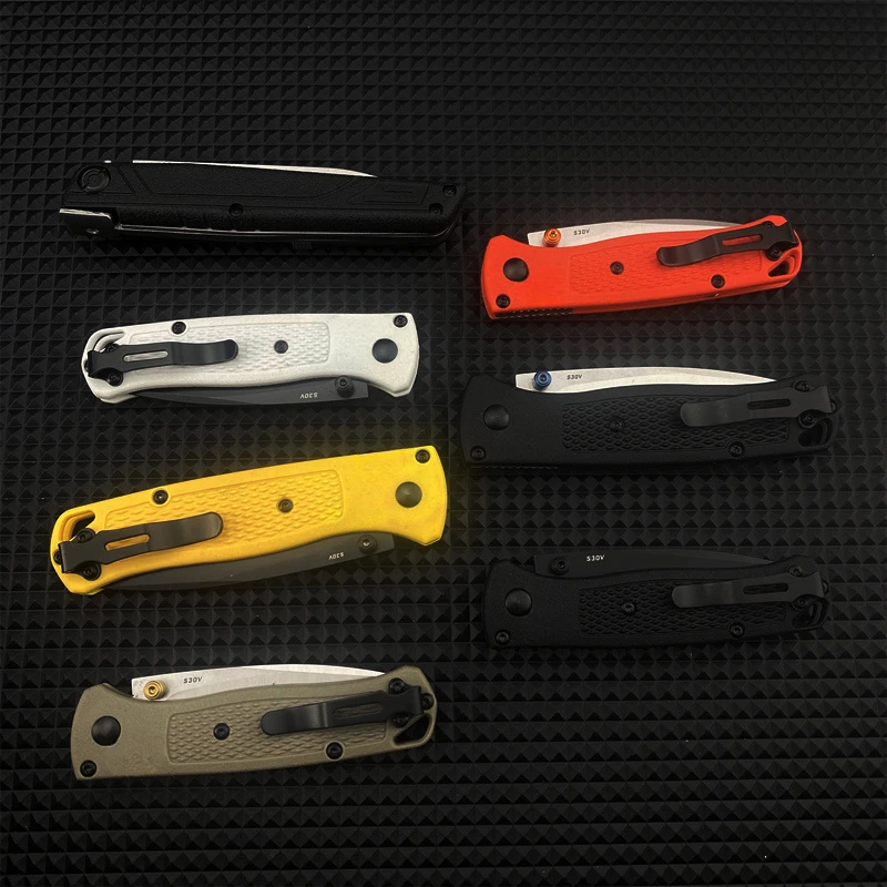 Multi Colors Bugout 535/533 EDC Folding Knife 440C Blade EDC Outdoor Ultra Lightweight Nylon Fiber Handle Fishing Pocket Tools