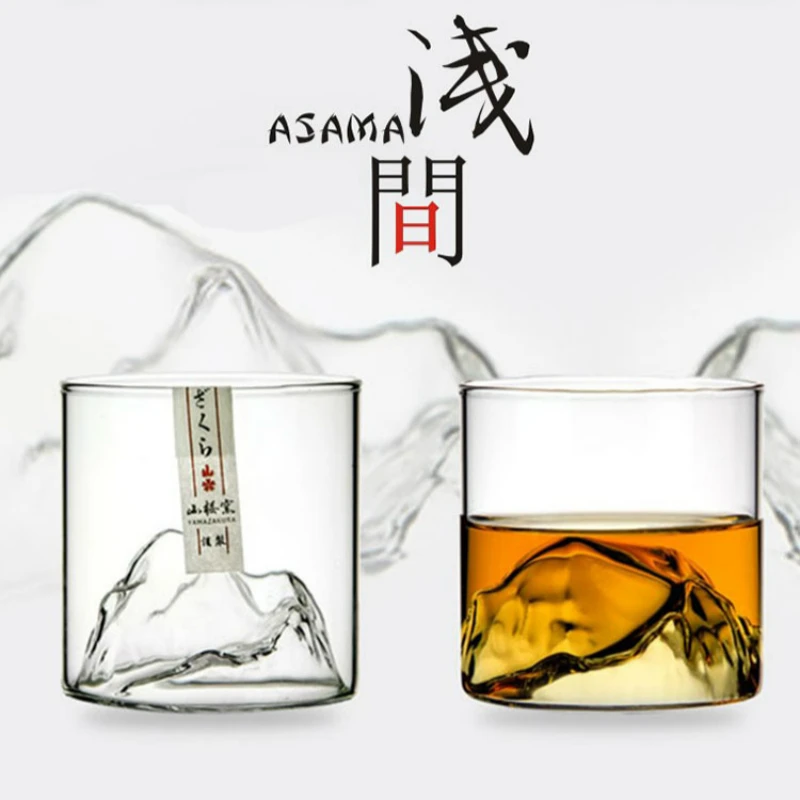 

Нишевая чашка для виски в японском стиле - чашка для вина XO Shallow Mountain Liqueur EDO Guanshan Fuji Artwork, деревянная подарочная коробка, стакан для виски