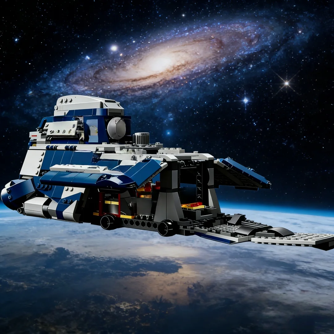 

2026 new armored transport vehicle building block assembly model home decoration children's educational toys holiday gifts