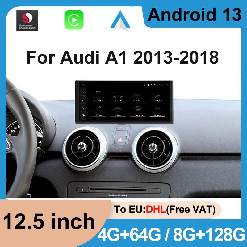 

Car Radio Android 13 Qualcomm For Audi A1 2013-2018 GPS Navi Multimedia Player CarPlay Auto Video Stereo Head Unit Factory Price