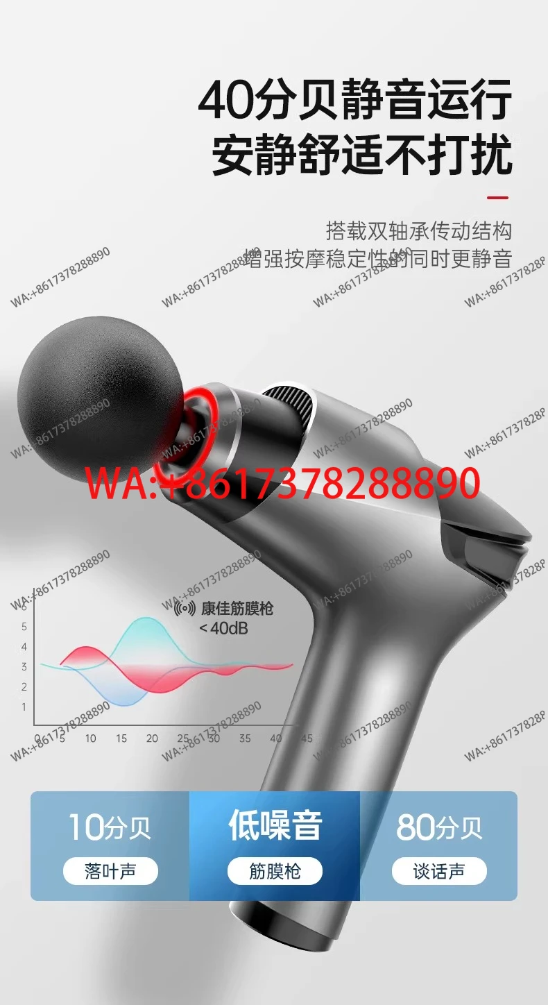 

Электрический массажер для мышц Fascia Gun, бесшумный, профессиональный, для мужчин, специальный массажер для шеи.