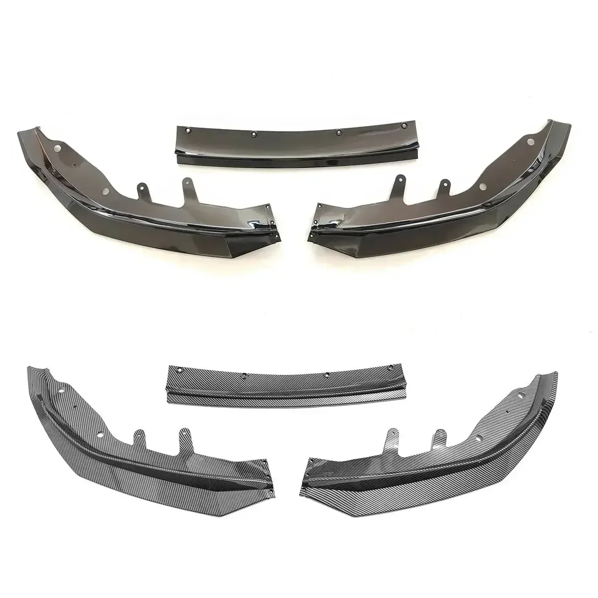 MP Style Front Lip Lower Board For BMW 4 Series 2021-2024 G22 G23 M440i M440d 430d 430i Bumper Blade Splitter Body Kit Tuning
