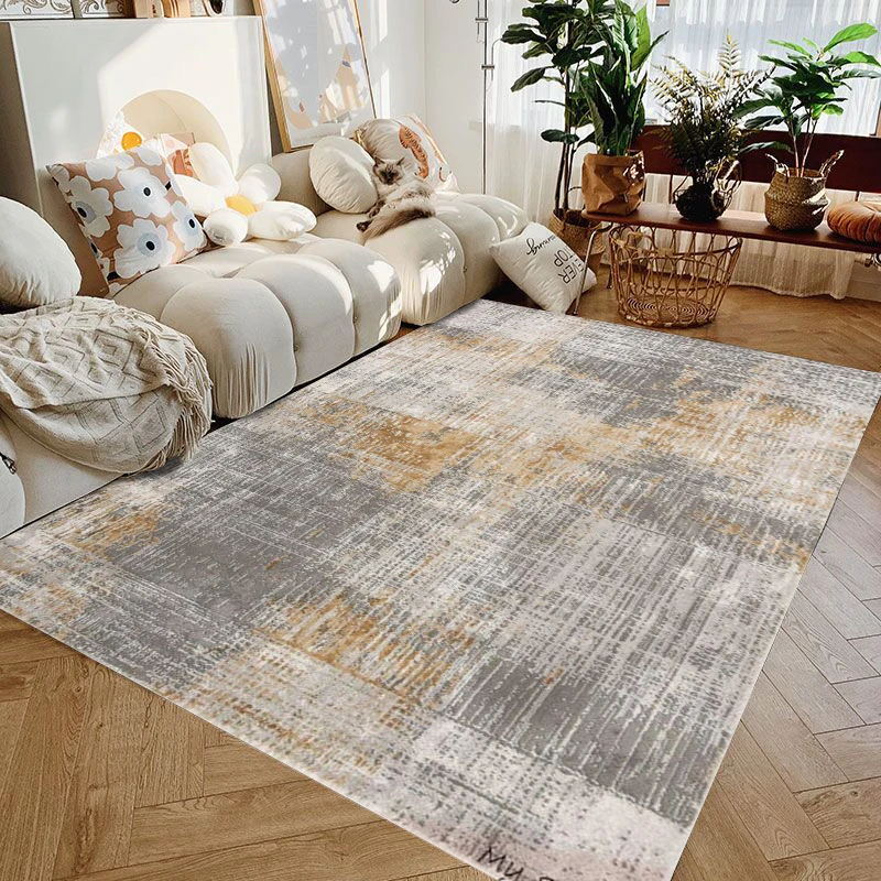 Nordic modern art carpet, living room coffee table carpet, bedroom bedside carpet, abstract texture anti slip floor mat