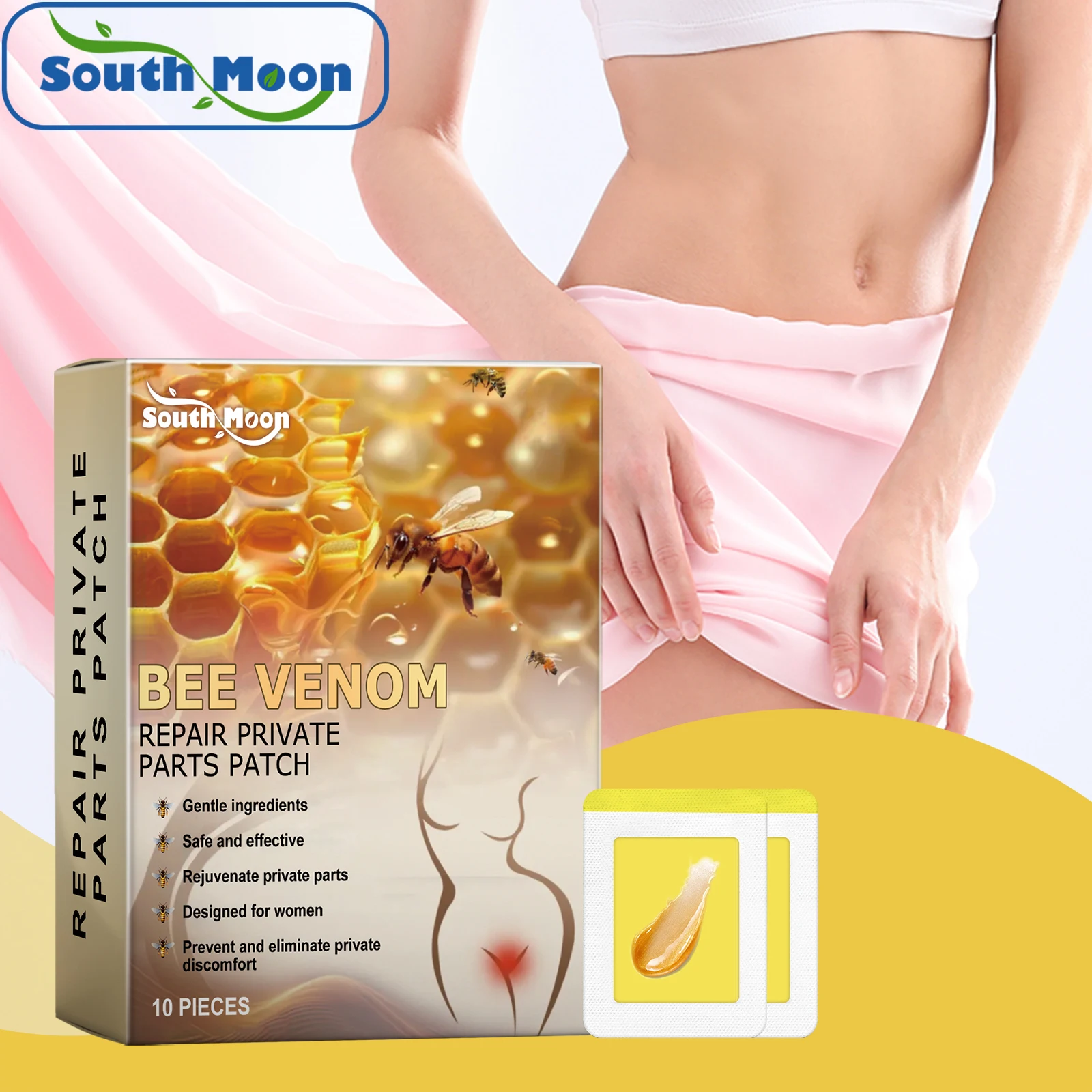 

South Moon Vaginal Detox Patch Vaginal Shrink Tightening Gynecological Care Improve Dry Feminine Hygiene Cleansing Products