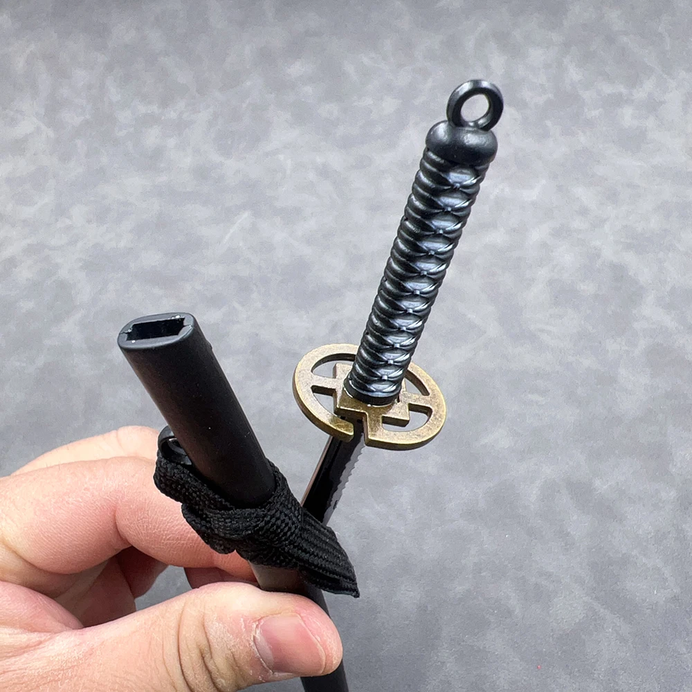 Réplica de Katana Shinsō de 22 cm del Anime Bleach, Modelo Metálico de Zanpakutō de Gin Ichimaru, Figura de Acción 1:6, Accesorio Decorativo, Juguete para Niño