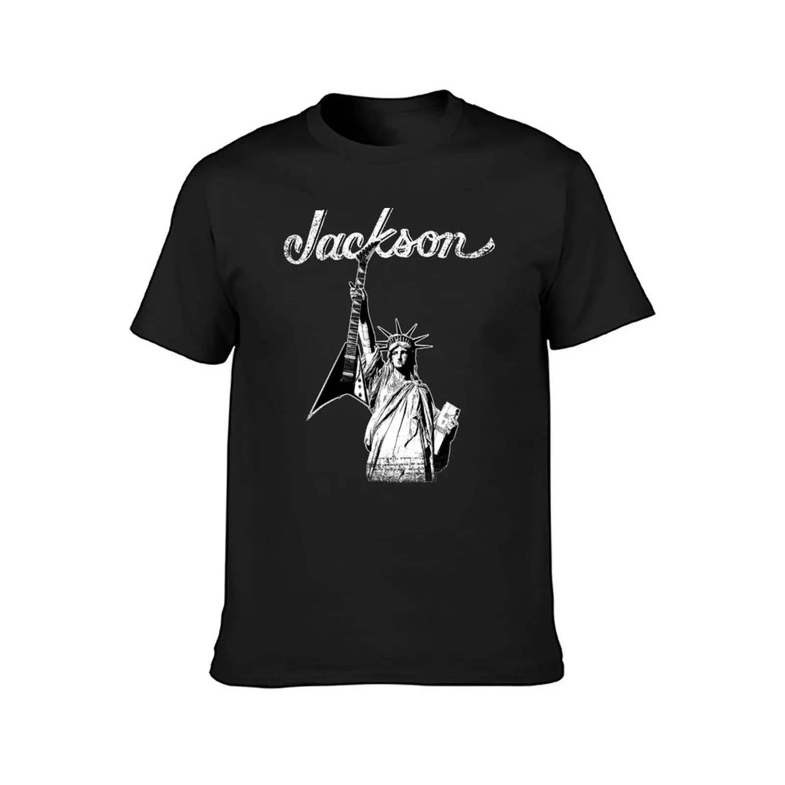 LIBERTY ELECTRIC GUITAR JACKSON T-Shirt boys whites tops heavyweights cute tops T-shirts for men cotton