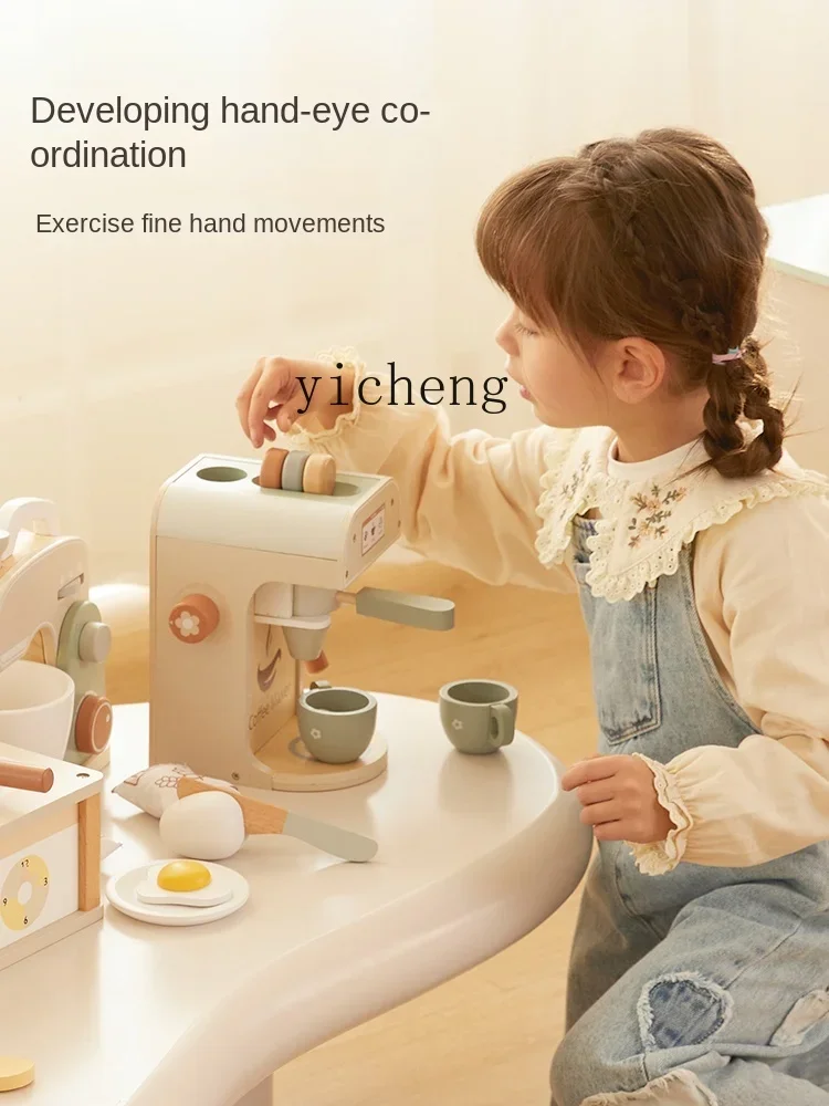 Tqh Baby Desktop Cucina Vestito Simulazione Utensili da cucina Bambini Giocano a casa Giocattoli Regalo di compleanno
