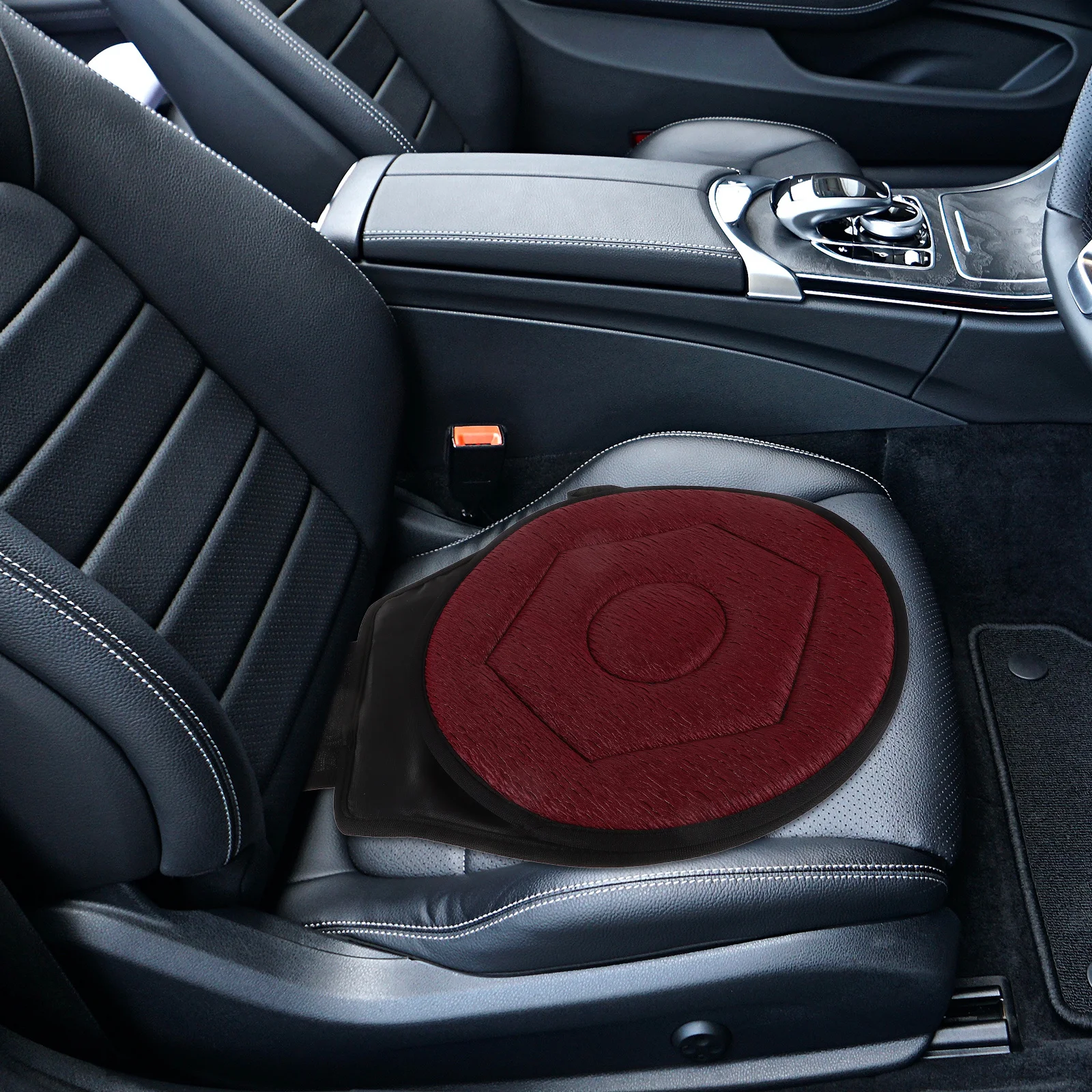 وسادة مقعد السيارة الدوارة 360 درجة وسادة مقعد السيارات لكبار السن المحمولة تصميم مكتب دعم لطيف